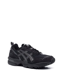 Baskets basses en cuir noires Asics