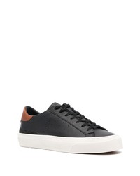 Baskets basses en cuir noires D.A.T.E