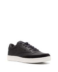 Baskets basses en cuir noires Reebok