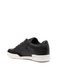 Baskets basses en cuir noires Reebok