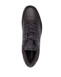 Baskets basses en cuir noires Reebok