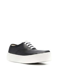 Baskets basses en cuir noires Marni