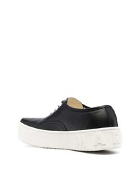 Baskets basses en cuir noires Marni