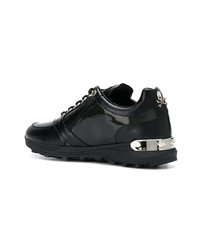 Baskets basses en cuir noires Philipp Plein