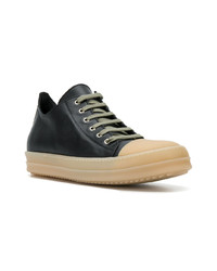 Baskets basses en cuir noires Rick Owens