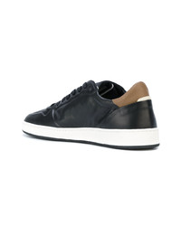 Baskets basses en cuir noires Philippe Model