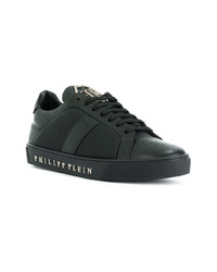 Baskets basses en cuir noires Philipp Plein