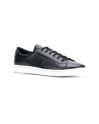 Baskets basses en cuir noires Car Shoe