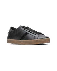 Baskets basses en cuir noires D.A.T.E