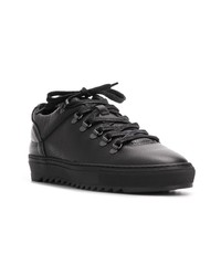 Baskets basses en cuir noires Filling Pieces