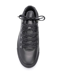 Baskets basses en cuir noires Filling Pieces