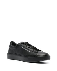 Baskets basses en cuir noires MSGM