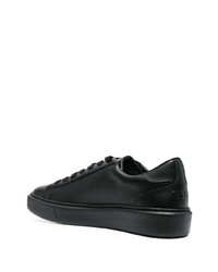 Baskets basses en cuir noires MSGM