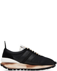 Baskets basses en cuir noires Lanvin