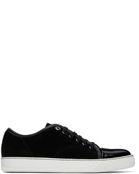 Baskets basses en cuir noires Lanvin