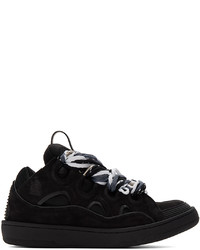 Baskets basses en cuir noires Lanvin