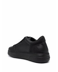 Baskets basses en cuir noires DSQUARED2