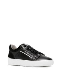 Baskets basses en cuir noires Android Homme