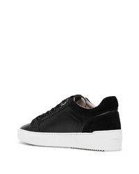 Baskets basses en cuir noires Android Homme