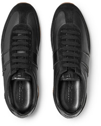 Baskets basses en cuir noires Tom Ford