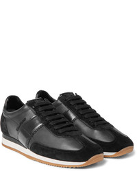 Baskets basses en cuir noires Tom Ford