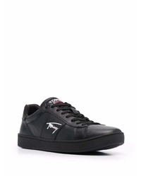 Baskets basses en cuir noires Tommy Jeans