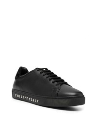 Baskets basses en cuir noires Philipp Plein