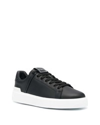 Baskets basses en cuir noires Balmain