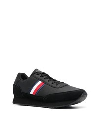 Baskets basses en cuir noires Tommy Hilfiger