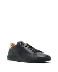 Baskets basses en cuir noires Billionaire