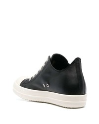 Baskets basses en cuir noires Rick Owens