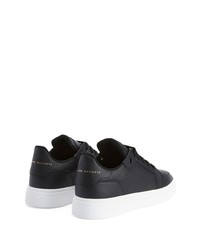 Baskets basses en cuir noires Giuseppe Zanotti