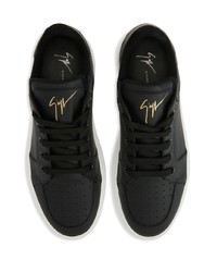 Baskets basses en cuir noires Giuseppe Zanotti