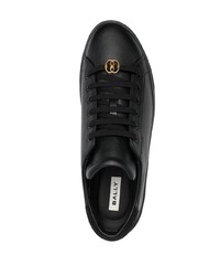 Baskets basses en cuir noires Bally