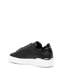 Baskets basses en cuir noires Philipp Plein