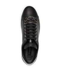 Baskets basses en cuir noires Philipp Plein