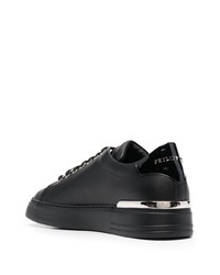 Baskets basses en cuir noires Philipp Plein