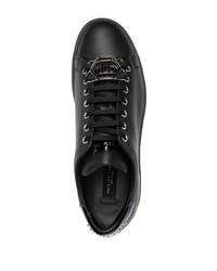 Baskets basses en cuir noires Philipp Plein