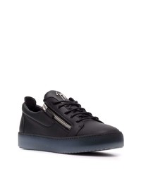 Baskets basses en cuir noires Giuseppe Zanotti