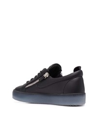 Baskets basses en cuir noires Giuseppe Zanotti