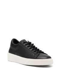 Baskets basses en cuir noires D.A.T.E