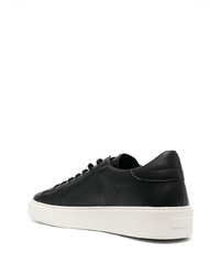 Baskets basses en cuir noires D.A.T.E