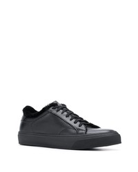 Baskets basses en cuir noires Henderson Baracco