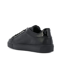 Baskets basses en cuir noires Philipp Plein