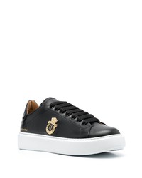 Baskets basses en cuir noires Billionaire