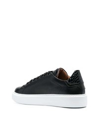 Baskets basses en cuir noires Billionaire