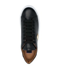 Baskets basses en cuir noires Billionaire