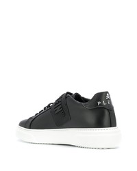 Baskets basses en cuir noires Philipp Plein