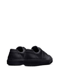 Baskets basses en cuir noires Prada