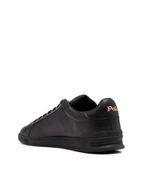 Baskets basses en cuir noires Polo Ralph Lauren